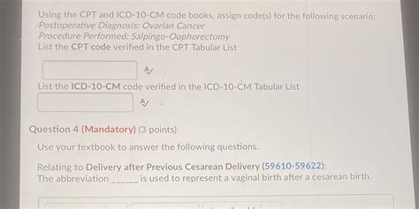 Solved Using the ICD-10-CM code book, assign code(s) for the