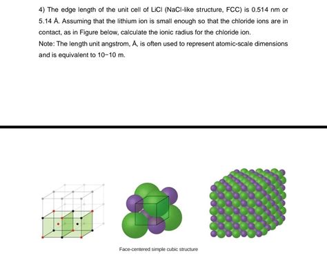 Solved What is the edge length in picometers of the NaCl - Chegg