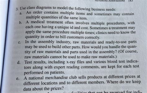 Solved inced Associations a. 3. Use class diagrams to model