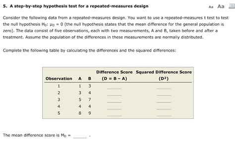 Solved part A) What is the mean difference MD for the - Chegg