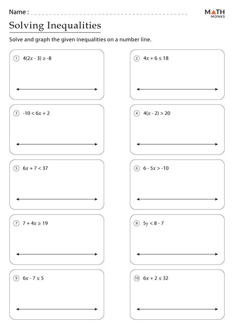 Solving And Graphing Inequalities Worksheet Answer Key Pdf Algebra 2