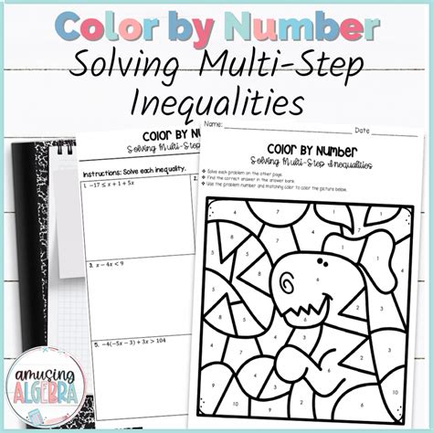 Solving Multi Step Inequalities Worksheet Martin Lindelof