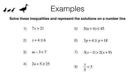 Solving One-Step Inequalities - Questions LLC