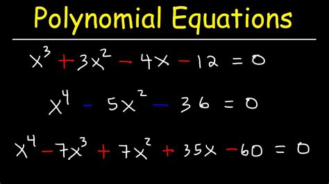 Solving Polynomial Equations Answers