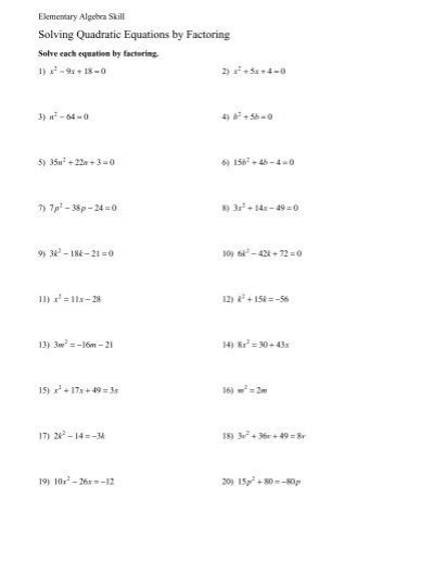 Solving Quadratic Equations Using The Formula Answer Key Tessshebaylo