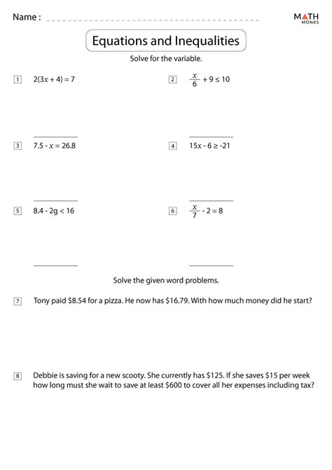 Solving Systems Of Equations And Inequalities Worksheet Tessshebaylo