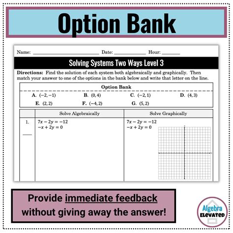 Solving Systems of Equations with Elimination and Graphically