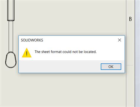 Solving The Solidworks Sheet Format Location Error