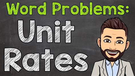 Solving Unit Rate Word Problems Math with Mr J Worksheets Library