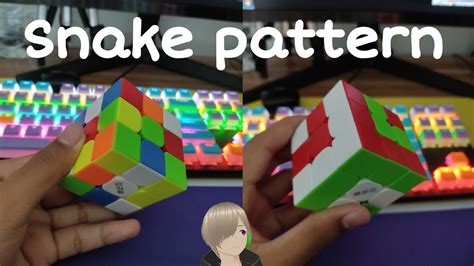 Solving a rubiks cube to a snake pattern tutorial and challenge YouTube