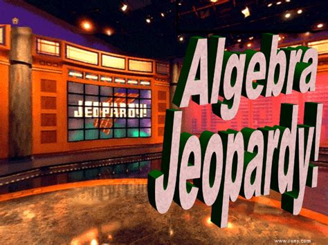Solving equations jeopardy. Last night’s “Jeopardy!” questions may be found on fan websites such as FikkleFame.com since the official “Jeopardy!” site does not post them. Another option to watching the questions from the previous night would be to record the episode o... 