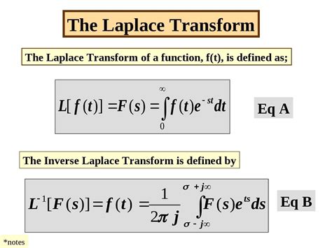 The Laplace transform is a mathematical techni