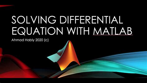 Solving ordinary differential equations matlab torrent
