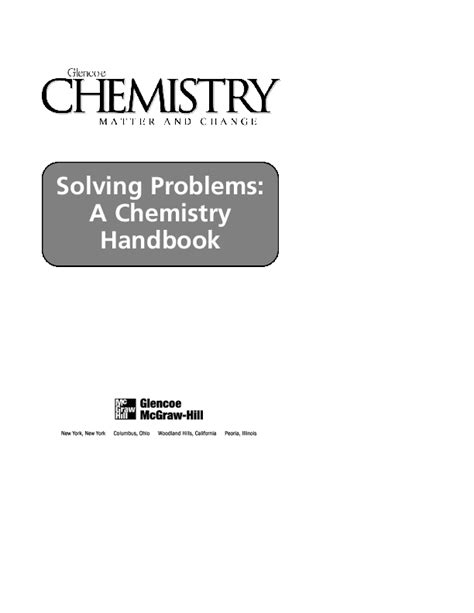 Solving problems a chemistry handbook answers. - Aspectos administrativos e institucionales del desarrollo regional en chile.