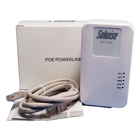 Solwise AV2 1200 Powerline/HomePlug Adapter w/ 48v PoE …