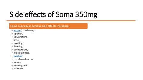 Soma What is it side effects and interactions