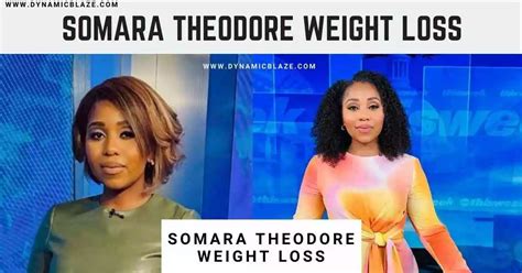 Somara theodore weight loss. Sep 25, 2023 @ 3:09 GMT-0500 Found in: Celebrity Weight Loss , Host Somara Theodore has achieved her goal of weight loss. The host follows a proper diet and exercises to maintain a healthy lifestyle. Her tummy and face fat have now vanished thanks to her weight-loss journey. 