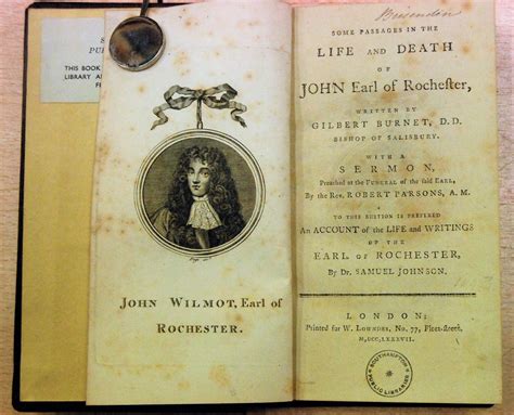 Some Passages Life Death John Earl Rochester, Used - AbeBooks