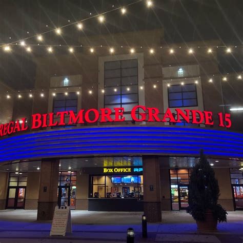 Regal Cinemas Biltmore Grande Stadium 15 & RPX. Opens at 11:00 AM. 70 Tripadvisor reviews. (828) 684-4380. Website. More. Directions. Advertisement. 292 Thetford St.. 