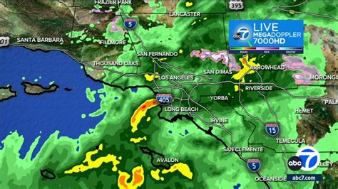 Some parts of Southern California could see rain Monday