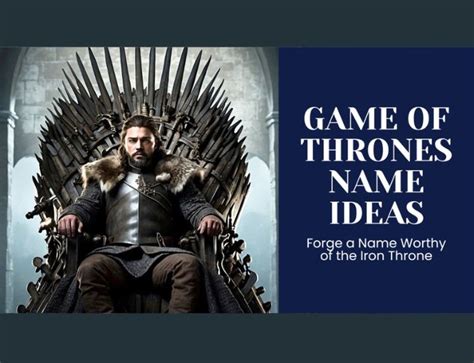 Someone Make a Better Game of Thrones Name Generator