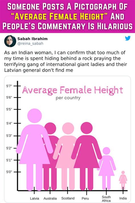 Someone Posts A Pictograph Of "Average Female Height" And People…