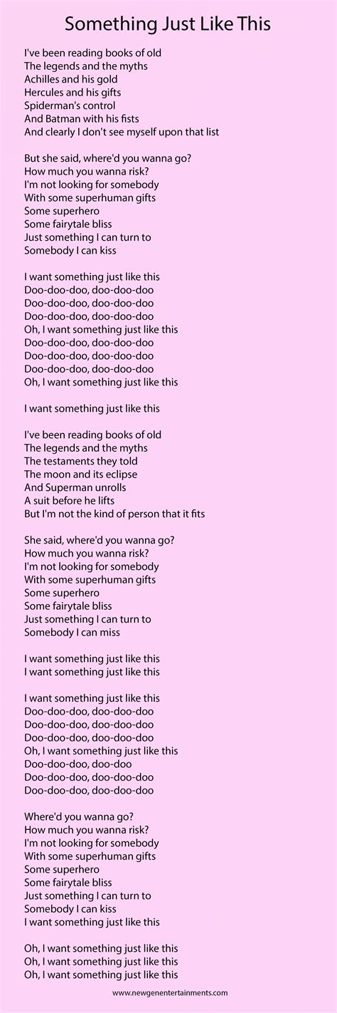 Something just like this lyrics. Things To Know About Something just like this lyrics. 