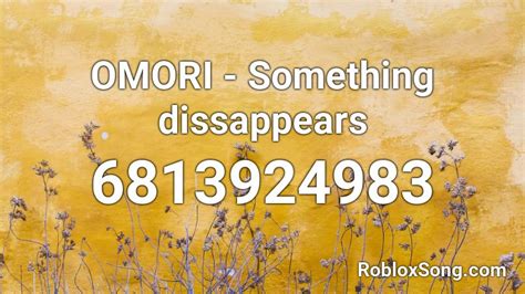 Something omori roblox id. Things To Know About Something omori roblox id. 