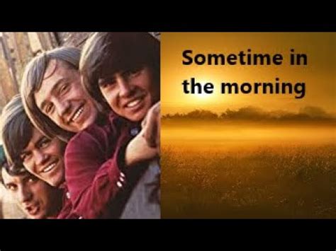 Sometime in the Morning Song The Monkees More of The …