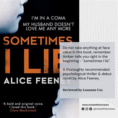 Read Online Sometimes I Lie By Alice Feeney