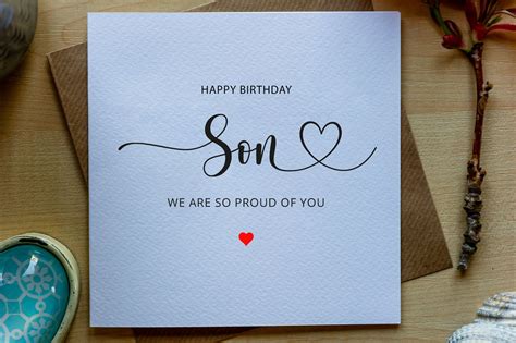 Son Birthday Card Personalised Card My Wonderful Son - Etsy UK