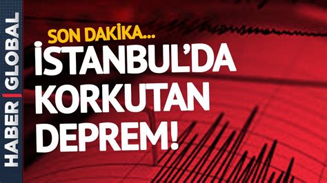 Son dakika haber istanbul da deprem