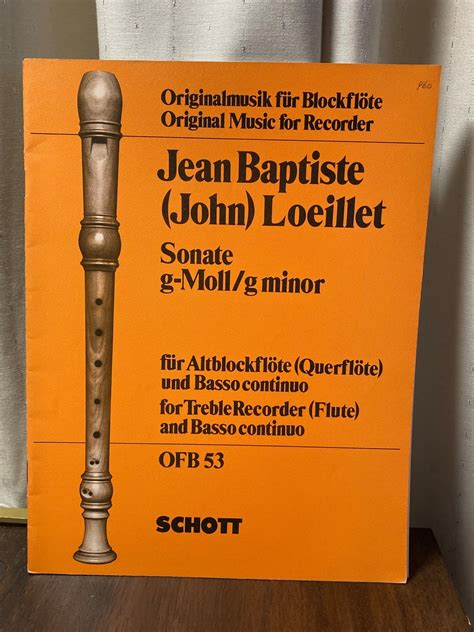 Sonata, g moll, für altblockflöte, bezifferten bass (klavier/cembalo) und violoncello ad libitum. - Mercedes molina, fundadora de las marianitas.