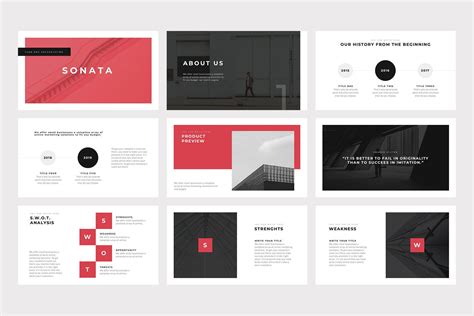 Sonata Minimal PowerPoint Template Slidequest