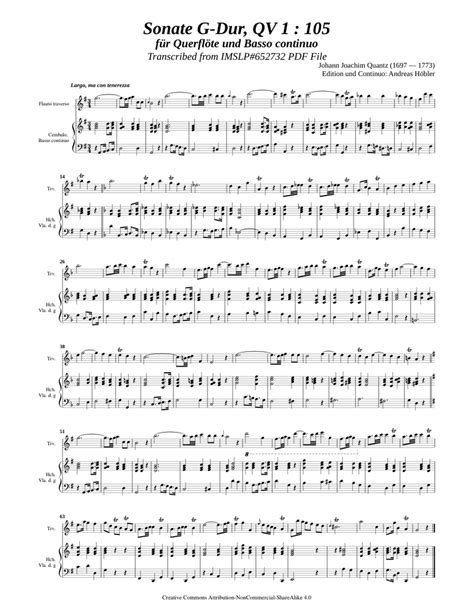 Sonate a dur, für querflöte oder violine und basso continuo (cembalo [oder] pianoforte), violoncello (viola da gamba) ad lib. - The certified software quality engineer handbook download.