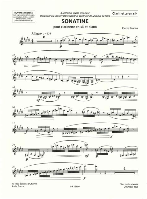 Sonatine pour clarinette en si [moll], et piano. - Fanuc 31i model a parameter manual.