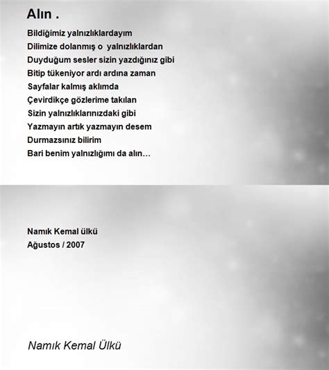 Sonbahar Şiiri Namık Kemal Ülkü.