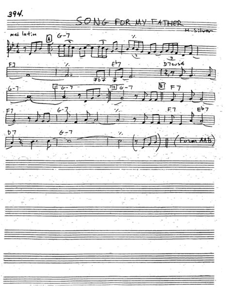 Song For My Father Free Download JazzTutorial