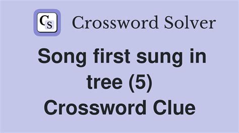 Song Sung House To House Crossword Clue