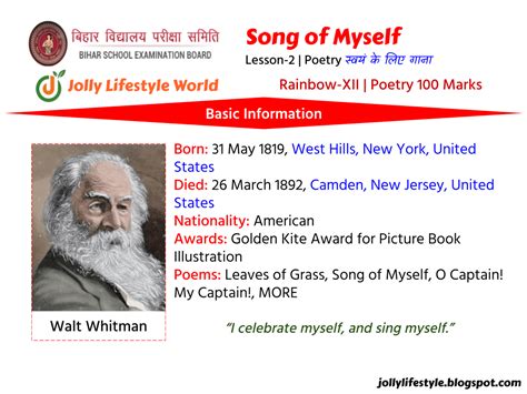 Song of Myself Section 1 by Walt Whitman: Summary and …