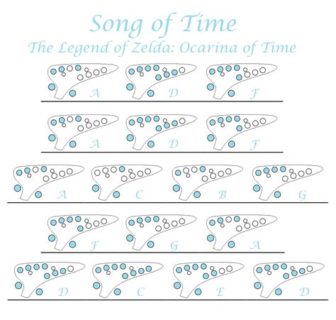 Song of time ocarina tab. “Sun’s Song” - Koji Kondo The Legend of Zelda: Ocarina of Time 12-hole Transverse Taiwanese C Ocarina 