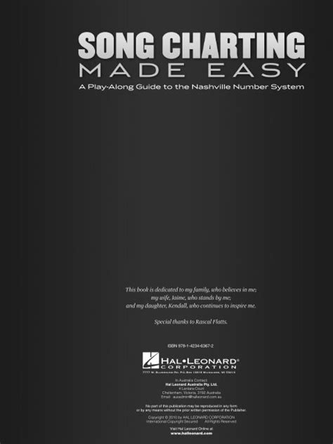 Full Download Song Charting Made Easy A Playalong Guide To The Nashville Number System Bkonline Audio By Jim Riley