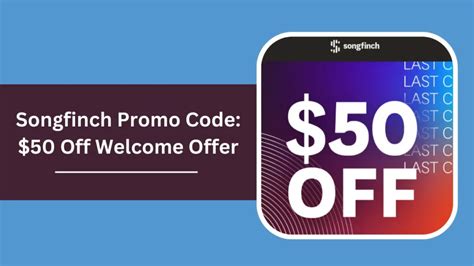Songfinch promo code. The best promo code that we have been able to find is for $75 off, and the latest code that we were able to find was on Mar 14, 2024. In the last 292 days Dealrated has found 26 new SONGFINCH promo codes. On average we discover a new SONGFINCH discount code every 11 days. Our awesome Songfinch community rocks an average saving of around 2% ... 