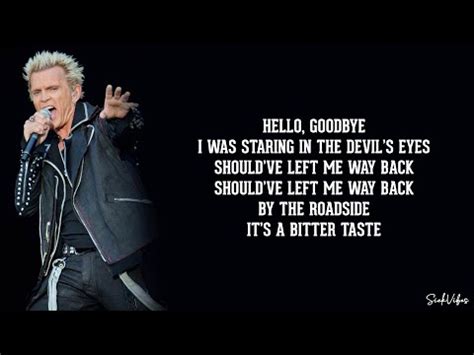 Songtext von Billy Idol - Bitter Taste Lyrics