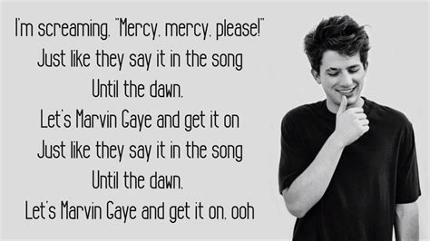 Songtext von Charlie Puth - Marvin Gaye Lyrics