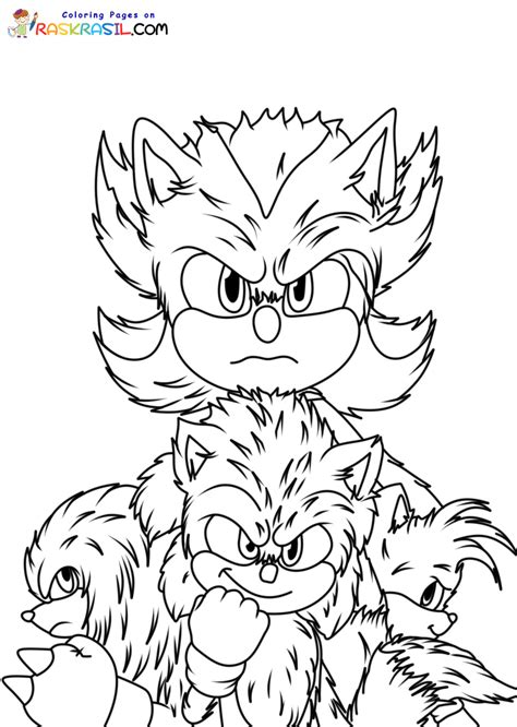 Sonic 3 Coloring Page