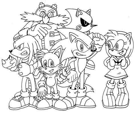 Sonic Friends Coloring Pages