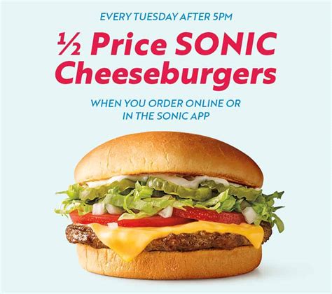 Sonic Half Price Burger