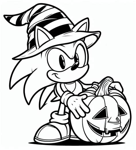 Sonic Halloween Coloring Pages