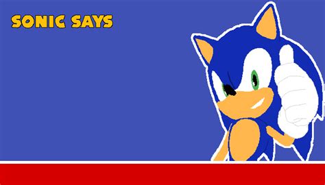 Sonic Says Meme Template